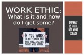 What is it and how do I get some? WORK ETHIC :. WORK ETHIC: HOW AN EMPLOYEE SHOWS THEIR EMPLOYER THEY ARE WORTH THEIR PAYCHECK?