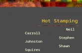 Hot Stamping Neil Carroll Stephen Johnston Shawn Squires.