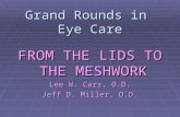 Grand Rounds in Eye Care FROM THE LIDS TO THE MESHWORK Lee W. Carr, O.D. Jeff D. Miller, O.D.