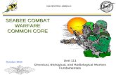 SEABEE COMBAT WARFARE COMMON CORE Unit 111 Chemical, Biological, and Radiological Warfare Fundamentals October 2010 NAVEDTRA 43904-C.