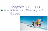 Chapter 17(2) Kinetic Theory of Gases. Ideal Gas Law The law is approximately true for real gases at low pressure and density. An ideal gas is a gas that.