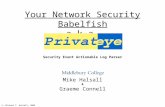 Your Network Security Babelfish a.k.a. Security Event Actionable Log Parser Mike Halsall & Graeme Connell ©, Michael T. Halsall, 2006.