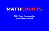 MATHCOUNTS ® 2000 State Competition Countdown Round.