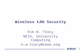 1 Wireless LAN Security Kim W. Tracy NEIU, University Computing k.w.tracy@ieee.org.