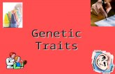 Genetic Traits. EarlobeAttachment Some scientists have reported that this trait is due to a single gene for which unattached earlobes is dominant and.