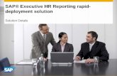 Solution Details SAP® Executive HR Reporting rapid- deployment solution.