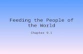 Feeding the People of the World Chapter 9.1. Nutrition Nutrition is the process by which organisms use food to perform their life activities. Nutrients.