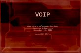 VOIP ENGR 475 – Telecommunications Harding University November 16, 2006 Jonathan White.