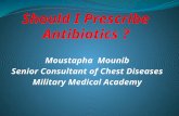 Moustapha Mounib Senior Consultant of Chest Diseases Military Medical Academy.