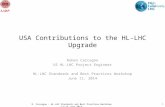 R. Carcagno - HL-LHC Standards and Best Practices Workshop 11-13 June 2014 USA Contributions to the HL-LHC Upgrade Ruben Carcagno US HL-LHC Project Engineer.