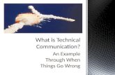An Example Through When Things Go Wrong. Technical Communication Interactive and Adaptable Reader-Centered Produced In Teams Visual Influenced by Ethics,