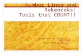 Number Lines and Rekenreks: Tools that COUNT!! Presented by: Angela J. Williams AMSTI Math Specialist.