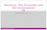 CHAPTER 21 UNIT 6. Business, The Economy and the Government 1 Ms Marshall 6th year business.