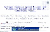 Kurchatov Institute Hydrogen Subsonic Upward Release and Dispersion Experiments in Closed Cylindrical Vessel Denisenko V.P. 1, Kirillov I.A. 1, Korobtsev.