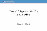 Intelligent Mail ® Barcodes March 2008. 2 Intelligent Mail Vision The Intelligent Mail Vision is to provide end-to-end visibility and a seamless process.
