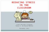 REDUCING STRESS IN THE CLASSROOM Luann Burrows-Irigoyen Tanya E. de Duran-Ballen November 2012.