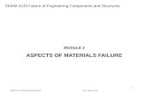 ASPECTS OF MATERIALS FAILURE M.N. Tamin, UTM SME 4133 Failure of Engineering Components and Structures 1 MODULE 3 ASPECTS OF MATERIALS FAILURE SKMM 4133.