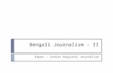 Bengali Journalism - II Paper – Indian Regional Journalism.
