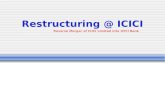 Restructuring @ ICICI Reverse Merger of ICICI Limited into ICICI Bank.