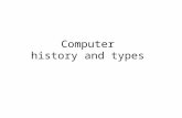 Computer history and types. History From abacus (400BC) Napiers bone and alogrithems (1617) Oughtreds and schikards slide rule(1621,1623) Blaise Pascal.