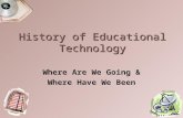 History of Educational Technology Where Are We Going & Where Have We Been.