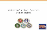 Veteran’s Job Search Strategies. Before You Begin the Job Search: Assessment will help you focus your job search: Learning their story Patience Skill.
