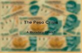The Peso Crisis A Monetary Crisis?. The Peso The Peso: Advertises its own contradictions.
