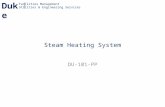 Facilities Management Utilities & Engineering Services Duke Steam Heating System DU-101-PP.