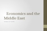 Economics and the Middle East October 21 th to25th.