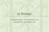12 Biology Chapter 5&6- Homeostasis & regulatory mechanisms.