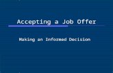 Accepting a Job Offer Making an Informed Decision.