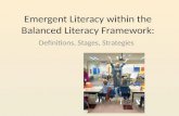 Emergent Literacy within the Balanced Literacy Framework: Definitions, Stages, Strategies