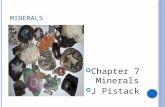MINERALS Chapter 7 Minerals J Pistack. M INERAL F UNCTIONS Inorganic Become part of body composition Represent 4% of total body weight Help to regulate.