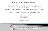 Race and Management Network for Social Work Management Conference Impacting Communities and Changing Lives June 5, 2015- Howard University, WDC Mit Joyner.