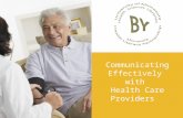 Communicating Effectively with Health Care Providers.