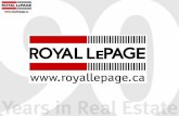 Mission Statement: Royal LePage Canada To be recognized as Canada’s leading Real Estate Franchisor for market share, broker and agent productivity, technology.