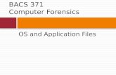 OS and Application Files BACS 371 Computer Forensics.