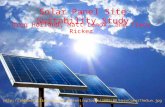 Solar Panel Site Suitability Study Greg Holland, Matt Lenox, and Tracy Ricker .
