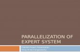 PARALLELIZATION OF EXPERT SYSTEM CS6260 Project Presentation Vinay B Gavirangaswamy.