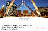 Practical Ways for Towns to Save Money with Clean Energy Projects Doreen Hamilton April 30, 2014.