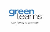 Our family is growing!. Green Team Growth 96 Teams and 737 members!
