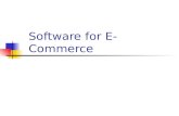 Software for E- Commerce. Learning Outcomes Basic functions of electronic commerce software Advanced functions of electronic commerce software Electronic.