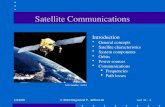 1/13/09© 2010 Raymond P. Jefferis III Lect 01 - 1 Satellite Communications Introduction General concepts Satellite characteristics System components Orbits.