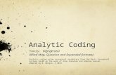 Analytic Coding Tools: Refrigerator (Mind Map, Question and Expanded formats) Analytic coding using conceptual vocabulary from the Basic Conceptual Systems.