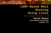 LDAP-Based Mail Routing Using Linux David Boyes Sine Nomine Associates Session L53.