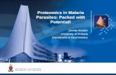 Proteomics in Malaria Parasites: Packed with Potential! Janette Reader University of Pretoria Proteomics in Malaria Parasites: Packed with Potential! Janette.