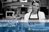 Partner Types & Licensing for Microsoft Dynamics TM NAV Microsoft Dynamics NAV Global Product Management Partner.