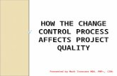 HOW THE CHANGE CONTROL PROCESS AFFECTS PROJECT QUALITY Presented by Mark Troncone MBA, PMP ®, CSM ®
