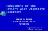 Marjorie Miller MA RN Timothy Frank MS RN Management of the Patient with Digestive Disorders Upper & Lower Gastro-Intestinal Problems.