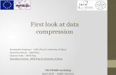 Vth INFIERI workshop April 2015 – CERN, Geneva First look at data compression Konstantin Androsov – INFN Pisa & University of Siena Massimo Minuti – INFN.